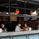 restaurant diners in Redlands, California